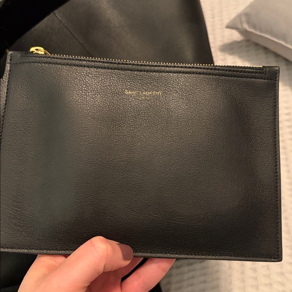 Yves Saint Laurent Black Leather Tote - Picture 12 of 14